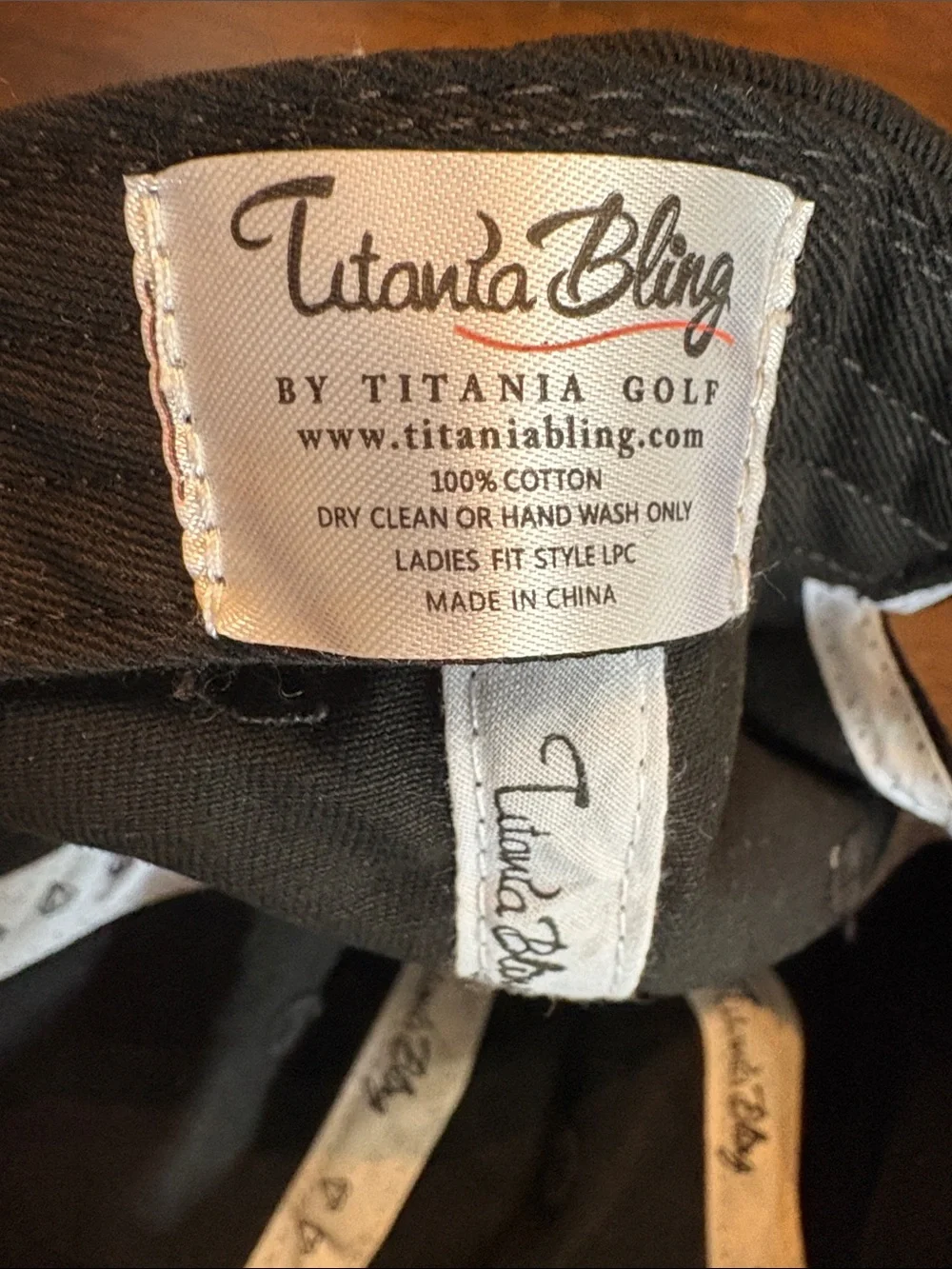 ⛳️Titania Golf Bling Cotton Crystal Golf Clubs Accented Classic baseball cap